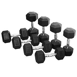 300-Lb BalanceFrom Rubber Hex Dumbbell Set (20, 25, 30, 35, 40-Lbs Pairs) $269.99 (~$0.90/Lb) + Free Shipping