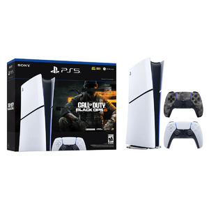 Costco Members: Sony PlayStation 5 Slim Call Of Duty Console w/ Extra DualSense Camo Controller Bundle: Disc $479.99 or Digital $429.99 + Free Shipping via Costco Wholesale