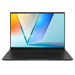 ASUS Vivobook S 16 2.8K OLED AI Laptop, Intel Core Ultra 9 285H, 16GB RAM, 1TB SSD, Backlit Keyboard, Windows 11 Home - $849.99