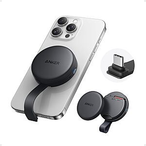 Anker MagGo USB-C Magnetic Adapter/SD Card Reader for iPhone 16/15 Series 