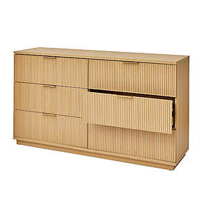 Better Homes & Gardens Lillian Fluted 6 Large Drawer Dresser (various colors) 8 + Free S/H