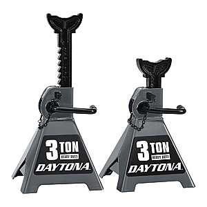 Harbor Freight Super Coupon: Daytona 3-Ton Heavy Duty Ratcheting Jack Stands $30 (Valid thru 6/29)
