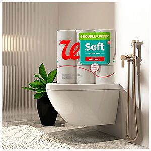 Walgreens Household Essential: 6-Count Paper Towels or 9-Rolls 2-Ply Bath Tissue alt=