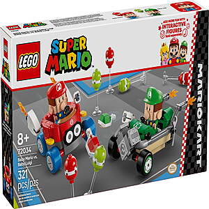 LEGO Sets w/ Walmart Cash Offer: 321-Piece LEGO Super Mario Kart Baby Mario $24 + Earn $4 WM Cash & More + Free Store Pickup