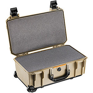 Pelican Vault 25L V525 Rolling Case w/ Foam Layers (Desert Tan)  + Free S/H