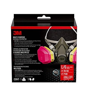 3M OV/AG P100 Multi-Purpose Reusable Respirator w/ Adjustable Head Strap (Large) .10 + Free S/H
