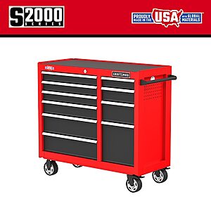 CRAFTSMAN 2000 Series 41.28-in W x 38.05-in H 10 -Drawer Steel Rolling Tool Cabinet ( Red ) | CMST98270RB $339