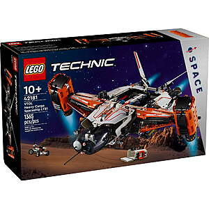 1365-Piece LEGO Technic VTOL Heavy Cargo Spaceship LT81 Building Set 42181 $87.99 + Free Shipping $75