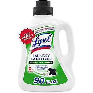 90oz. Lysol Laundry Liquid Fabric Sanitizer (various scent) From .80 w/ Subscribe & Save