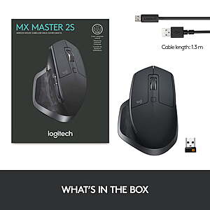 Logitech MX Master 2S Wireless Ergonomic Mouse (Graphite)  + Free S/H on +