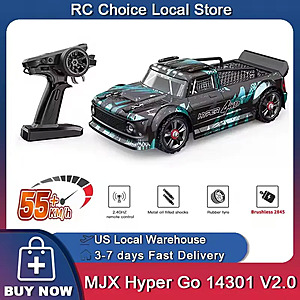Hyper Go MJX 14301 3B 1/4 4WD Brushless RC Racing Car w/ Remote Control $86.45 + Free S/H