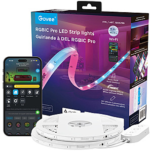Govee 49.2ft RGBIC Pro LED Strip lights $19.97 @Costco B&M YMMV