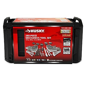 Husky Mechanics Tool Set (280-Piece), $99, free shipping, Home Depot