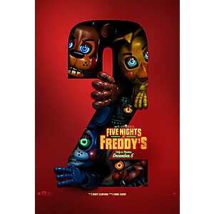 Fandango Movie Ticket Offer: Five Nights at Freddy's 2 (2025) B1G1 Free (Up to  Off Ticket Price/Fees)
