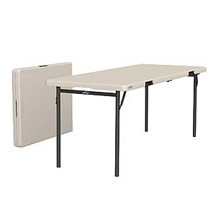 Select Costco Locations: 6' Lifetime Commercial Folding Table (2000 Lbs. Load)  (Pricing/Availability May Vary)