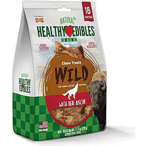 16-Count Nylabone Healthy Edibles Wild Natural Dog Chew Treats (Bison Flavor) $5.80 w/ Subscribe & Save