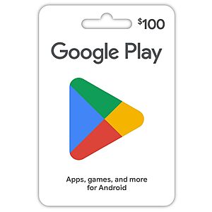 $100 Google Play Gift Card (Physical/Email Delivery) + $10 Amazon Promo Credit $100