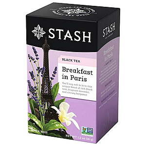 6-Pack 18-Count Stash Caffeinated Premium Black Tea (Breakfast in Paris) $8.15 w/ Subscribe & Save