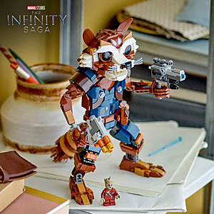 566-Piece LEGO Marvel: Guardians of the Galaxy Rocket & Baby Groot Building Set $34 