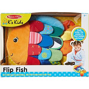 Melissa & Doug Flip Fish Multi-Textured Soft Baby Learning Toy .90
