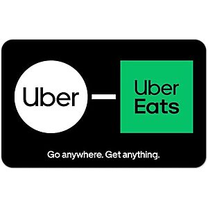 0 Uber eGift Card (Email Delivery) 