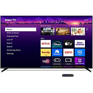 65" Roku 65R8C5 Pro Series Mini-LED 4K QLED Smart TV (2025) + Earn 25% Back $798 w/ Amazon Prime VISA Card + Free S/H