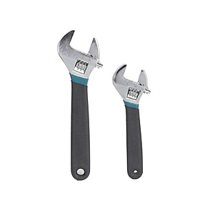 YMMV: 2-Piece Adjustable Wrench Set $2.30