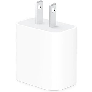Apple 20W USB-C Compact Power Adapter: Fast and Convenient Charging, Type C Wall Charger~$13.30 @ Amazon Or Walmart