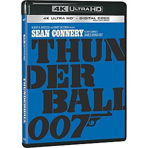 Thunderball (1965) (4K Ultra HD + Digital Code) $13 