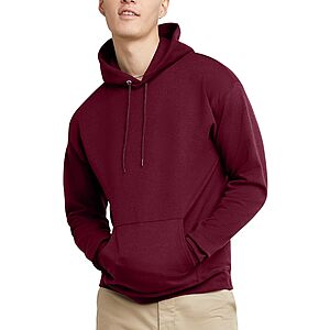 Men's Hanes EcoSmart Midweight Fleece Pullover Sweatshirt Hoodie (Maroon) $8.50 
