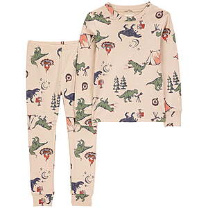 Carter's Child of Mine Toddler Boys or Girls Long Sleeve Top and Pants Pajama Set, 2-Piece (Various) $4.50