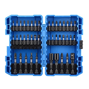 50-Piece Real Work Tools Impact Driver Bit Set $3.90 + Free Store Pickup Only