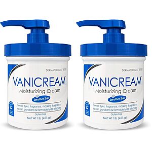 16oz. Vanicream Moisturizing Skin Cream (Sensitive Skin) + $10 Amazon Credit 2 for $25.75 w/ S&S