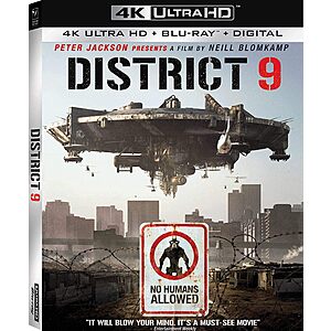 District 9 (2009) (4K Ultra HD + Blu-Ray + Digital) $15.40 