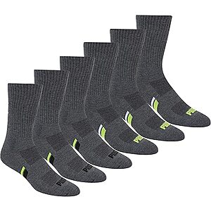 6-Pk Men's Puma Athletic Crew Socks (Size 10-13) From $8.20 