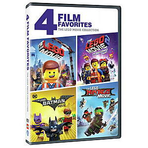 The LEGO Movie 4-Film Collection (DVD) $5 