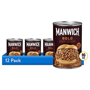 12-Pk 16oz. Manwich Sloppy Joe Canned Sauce (Bold Flavor) $10.35 + Free S&H on $35+