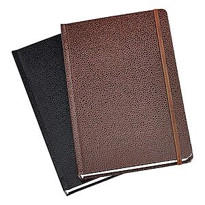 2-Pk Amazon Basics Shagreen Hardcover Journal w/ Elastic Band $7.15 w/ S&S