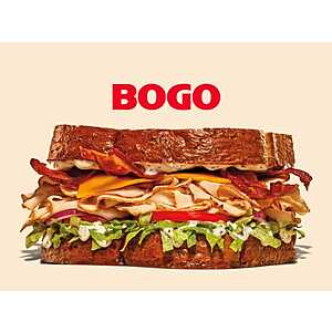 Arbys BOGO sandwiches every weekend in April