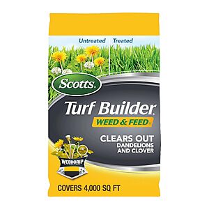11.32-Lbs Scotts Turf Builder Weed and Feed5 Lawn Fertilizer/Weed Killer $20 