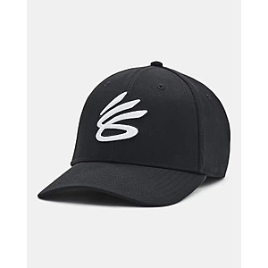 Men's Under Armour Curry Mid Adjustable Cap (Black/White) $11 + Free S&H