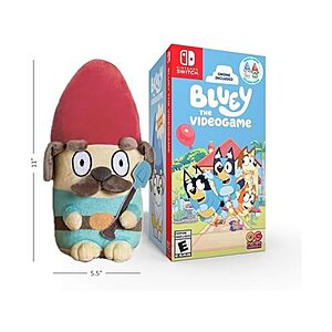 Bluey: The Videogame w/ Exclusive Gnome Plush Bundle (Nintendo Switch) $12 + Free S&H w/ Amazon Prime