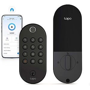 Tapo Smart WiFi Fingerprint Deadbolt Door Lock w/ Keyless Pad $80 + Free S&H