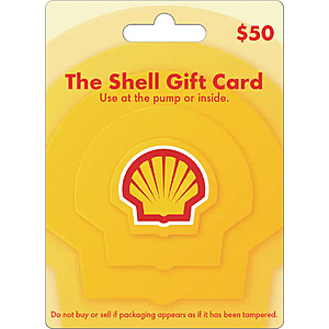 $50 Shell Oil Gift Card $45 + Free S&H