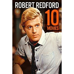 Digital HDX Movie Bundles: 10-Film Robert Redford Collection $15 & More