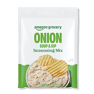 1oz. Amazon Grocery Onion Soup & Dip Seasoning Mix $0.60 w/ S&S