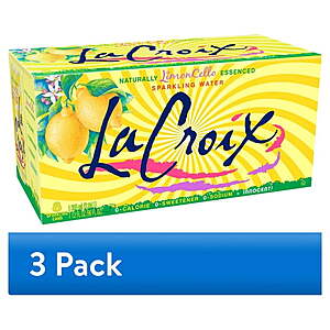 (3 pack) La Croix LimonCello Sparkling Water - 8pk/12 fl oz Cans - $8.62 ($2.87 each)