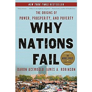 Why Nations Fail: The Origins of Power, Prosperity, and Poverty (eBook) $2 