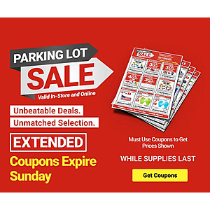 Harbor Freight Extended Parking Lot Super Coupon Sale: All Grant's Products 40% Off & Many More (Valid thru 6/14)