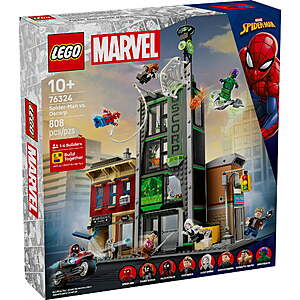 808-Pc LEGO Marvel Spider-Man vs. Oscorp Building Set $95 + Free S&H